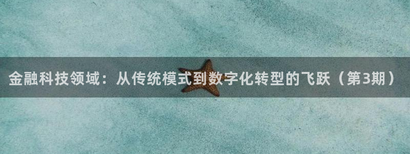 金融科技领域：从传统模式到数字化转型的飞跃（第3期）