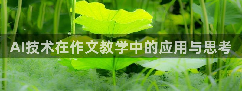 AI技术在作文教学中的应用与思考