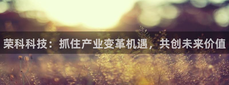 荣科科技：抓住产业变革机遇，共创未来价值