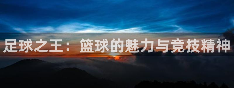 足球之王：篮球的魅力与竞技精神