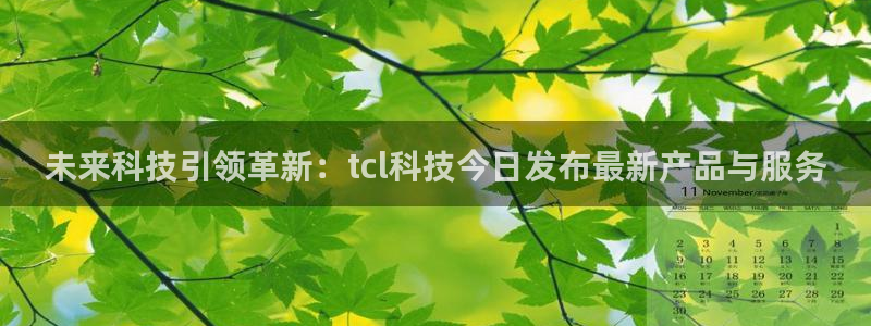 未来科技引领革新：tcl科技今日发布最新产品与服务
