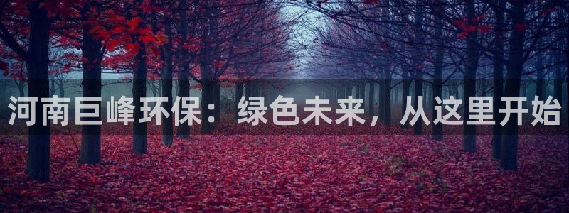 河南巨峰环保：绿色未来，从这里开始